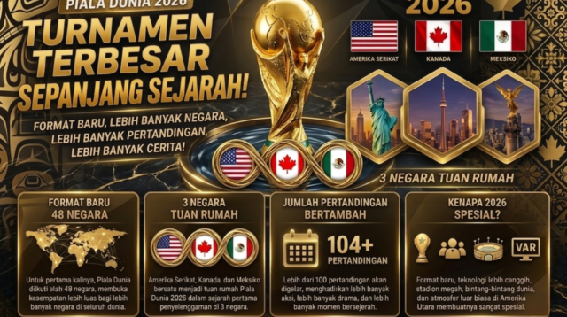 Piala Dunia 2026 Dipastikan Jadi Event Sepak Bola Terbesar yang Pernah Digelar FIFA